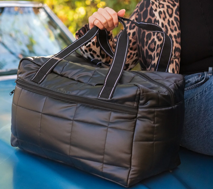 Quilted Medium Weekend Travel Duffle Bag